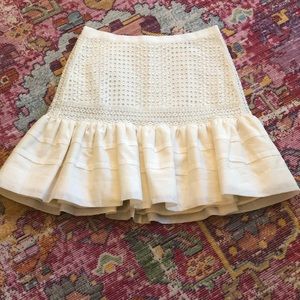 Women’s J. Crew linen mini skirt: size 2 with tags